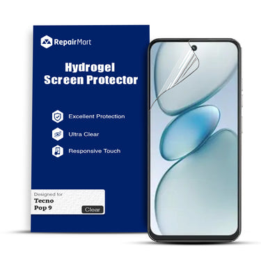 Tecno Pop 9 Compatible Premium Hydrogel Screen Protector With Full Coverage Ultra HD
